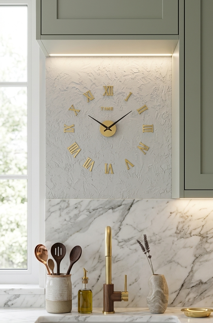 3D Roman Numerals Wall Clock