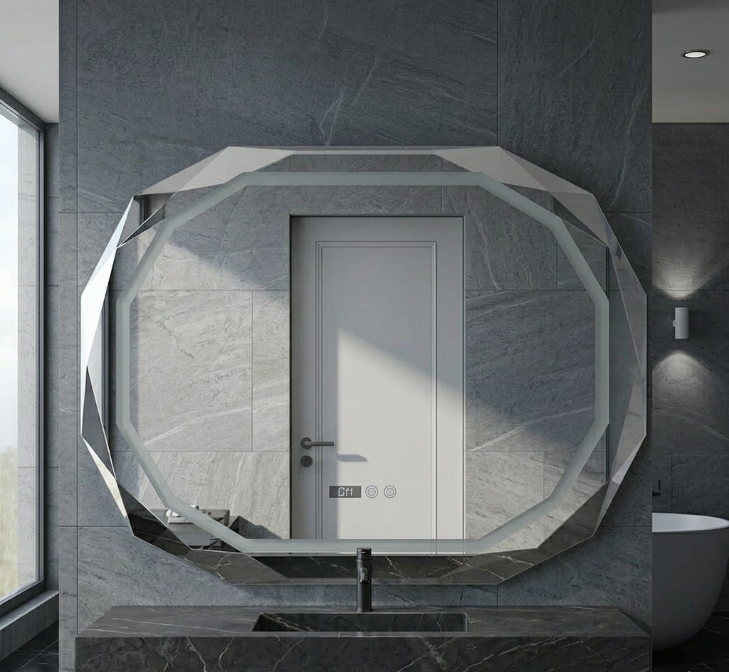 The Zenith Bevel LED Bathroom Mirror With Anti-Fog
