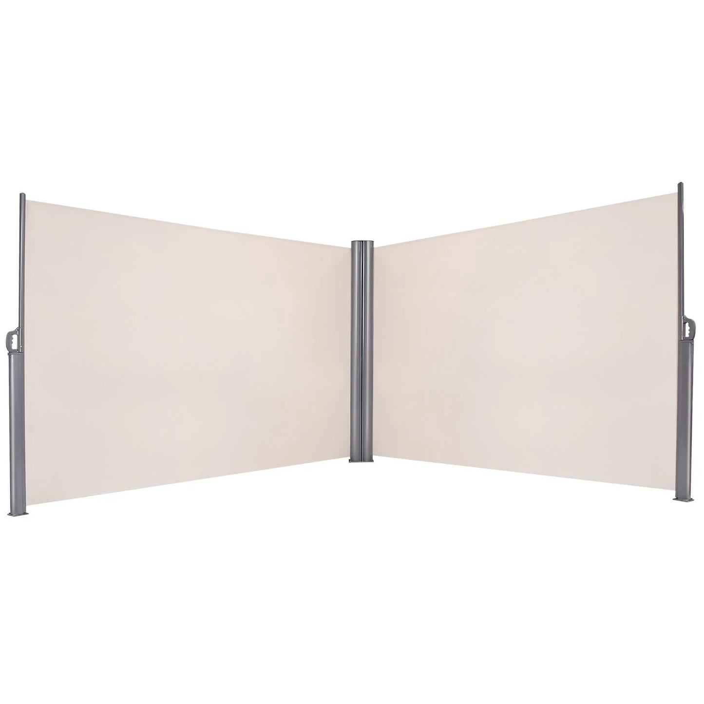 600 X 180 Cm Double-Sided Retractable Folding Side Awning with Handle
