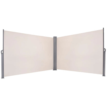 600 X 180 Cm Double-Sided Retractable Folding Side Awning with Handle