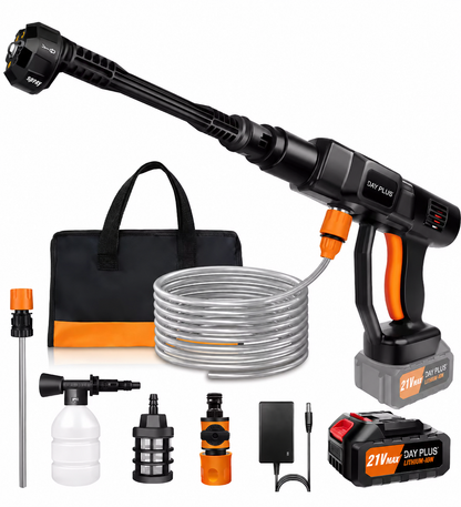 Powerful Cordless Portable Pressure Washer with 4.0Ah Battery and 6-In-1 Nozzle
