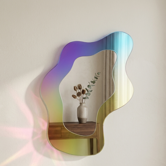 2 phase cloud shaped rainbow mirror