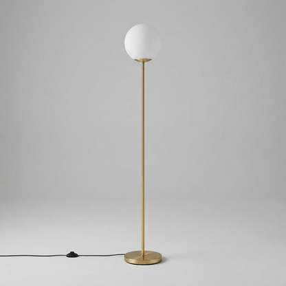 Globe Floor Lamp with Acrylic Lampshade