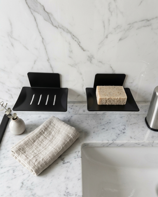 Black Carbon Steel Soap Holder
