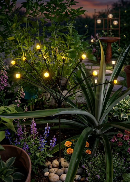 Solar Powered Garden Firefly Lights
