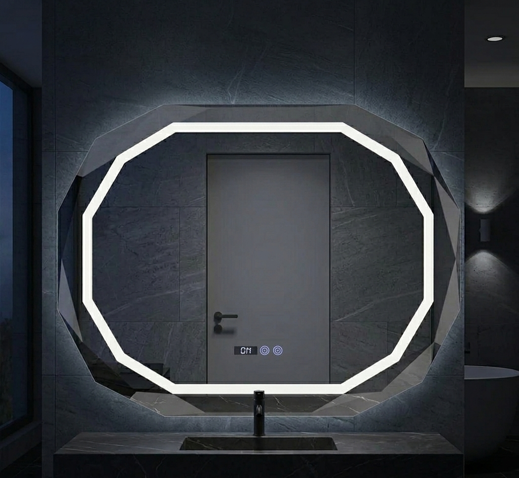 The Zenith Bevel LED Bathroom Mirror With Anti-Fog
