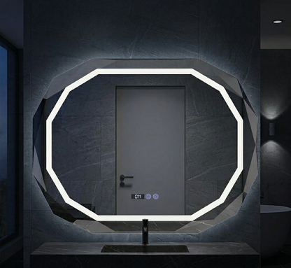 The Zenith Bevel LED Bathroom Mirror With Anti-Fog