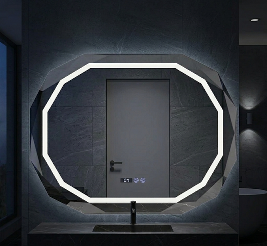 The Zenith Bevel LED Bathroom Mirror With Anti-Fog